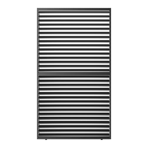 Kaimei Aluminum Louver Grille for Pergola Shade 1/3 Coverage 13FT Black