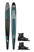Radar Lithium Senate Waterski w/Double Vector Boa Boot Carbon/Reef Blue