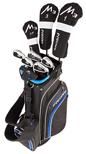 Precise M3 Tall Men's Right Handed Complete Golf Club Set Blue