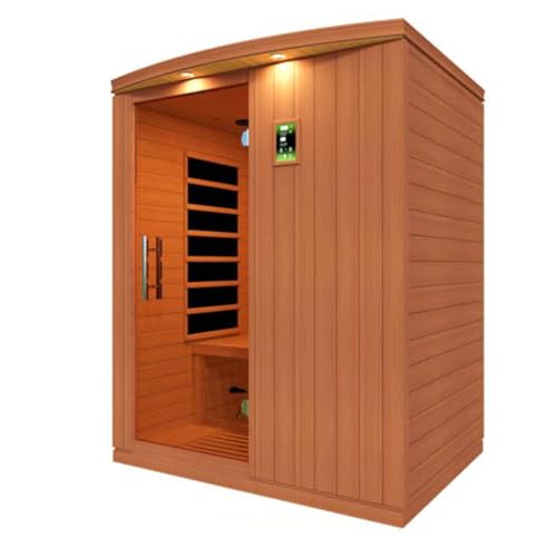 DYNAMIC SAUNAS Madrid Elite 3-Person Infrared Sauna with Bluetooth and LED Control Panel