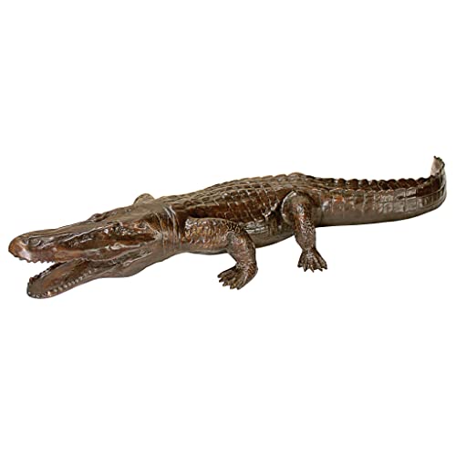 Design Toscano Prowling Alligator Cast Bronze Garden Statue Bronze