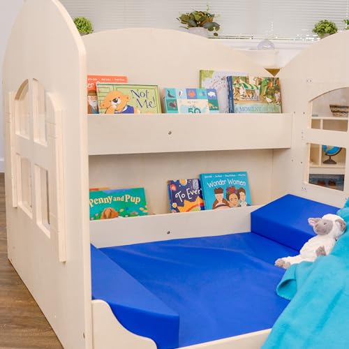 Children's Factory Value Line Kids Bookshelf Reading Nook Wooden-Blue