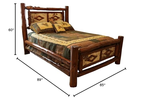 Furniture Barn USA Adirondack Collection King Diamond Bedframe Adirondack Collection