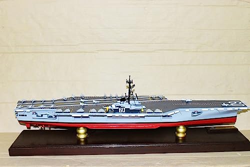 Squadron Nostalgia LLC USS Saratoga CV-60 Aircraft Carrier Scale Model Mahogany Multi-Colored
