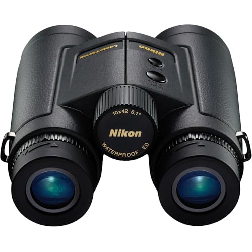 Nikon LaserForce 10x42 Rangefinder Binoculars Renewed Black