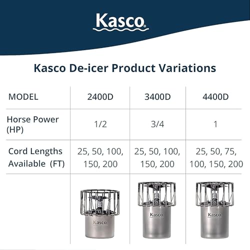 Kasco 1 HP Lake & Pond De-icer 120V with 150 Ft Electric Power Cord