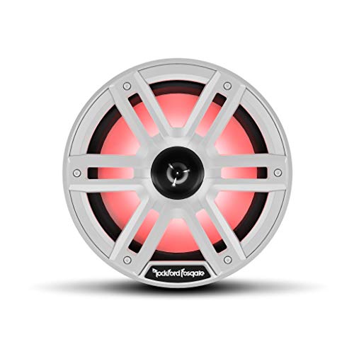 Rockford Fosgate M2-8H 8” 2-Way Marine Speakers with Multicolor LED Lights - White