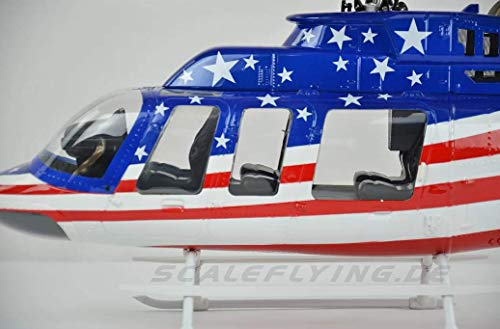 Flight Modal RC Helicopter 470 Bell ARF Stars and Stripes Kit