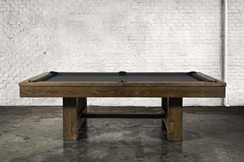 Empire USA - Dakota Slate Pool Table with Premium Billiards Accessories Brownwash