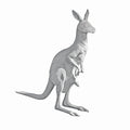 Design Toscano Australian Outback Kangaroo Garden Sculpture Antique Stone