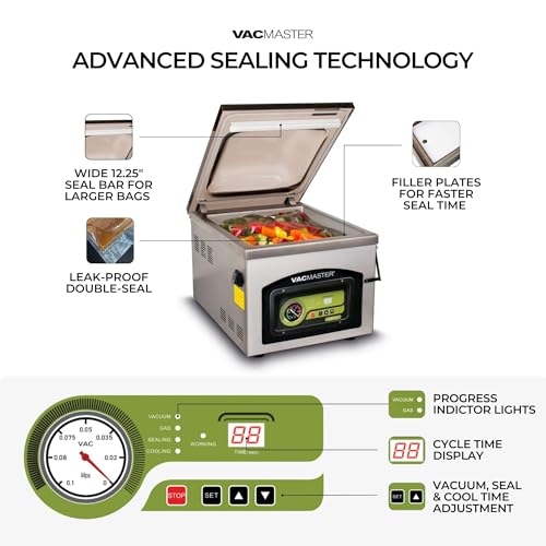 Vacmaster VP230 Chamber Vacuum Sealer Stainless Steel Silver