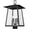 Z-Lite Rainer 5 Light Post Light 26" Tall Black