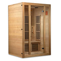 BOTARO Maxxus Saunas MX-J206-01 Seattle Carbon Far Infrared Sauna for 2 Persons Hemlock Wood