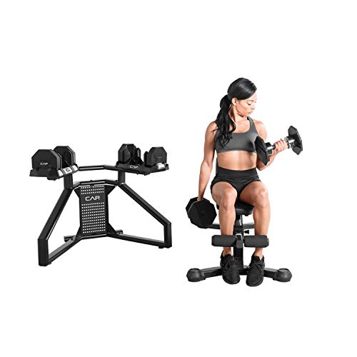 CAP Barbell Adjustabell Dumbbell 50-Pound Pair Black