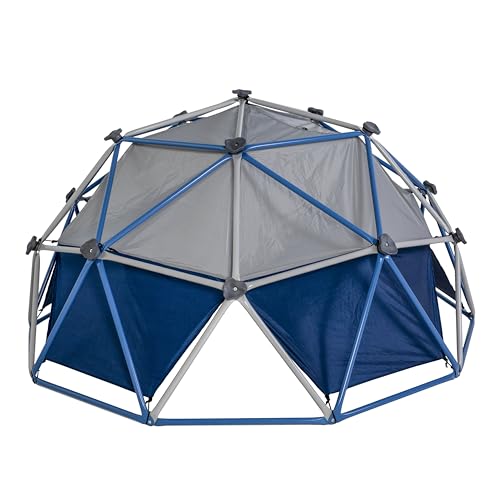 Jack and June Jungle Gym Canopy Set Outdoor Play UV-Resistant Blue/Grey