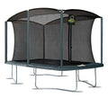 Moxie Girlz Rectangle Trampoline 8x12 FT with Safety Net Ocean Green