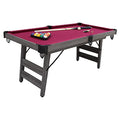 Blue Wave Sports Pendleton 6-ft Portable Pool Table - Driftwood Finish Burgundy