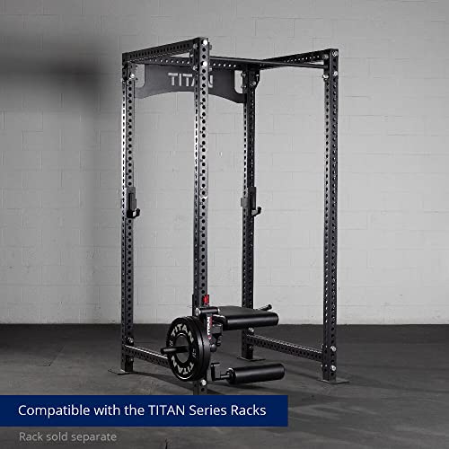 Titan Fitness Plate-Loaded Leg Curl and Extension Rack Attachment