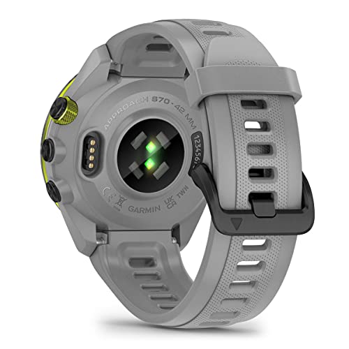 PlayBetter Garmin Approach S70 Golf GPS Watch Gray 42mm Powder Gray