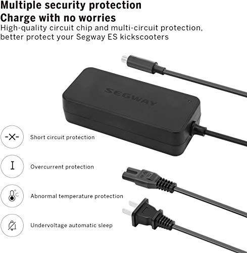 TOWWY Official Charger 50pc for ES1/ES2/ES4 Electric Scooters Black