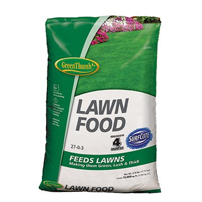 Green Thumb Lawn Food 27-0-3 Formula Covers 15,000 Sq. Ft. - 50 Count