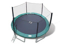 Galactic Xtreme 15 FT Round Trampoline with Net Black and Green
