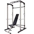 Fitness Reality 810XLT Super Max Power Cage with Weight Bench Combo Grey