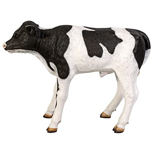 Design Toscano Buttercup Life Size Holstein Calf Dairy Cow Statue Full Color