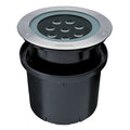 Eurofase 16W 8 LED Outdoor In-Ground Light Silver