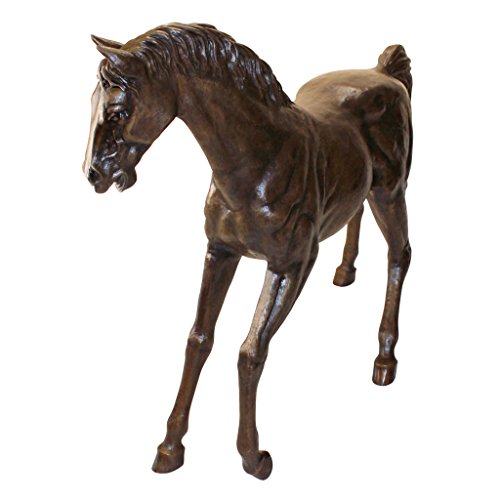 Design Toscano Trotting Thoroughbred Horse Cast Bronze Garden Statue Bronze