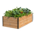Gardener's Supply Company Elevated Cedar Raised Garden Bed 4' x 8' Brown