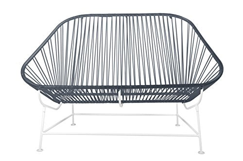 Innit Inlove Loveseat Grey Weave on Copper Frame