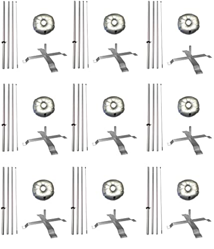 Generic Global Advertising Solutions Feather Flag Hardware Kit 14ft Pack 9