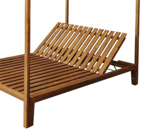 Merax Outdoor Daybed Patio Chaise Lounge Cream