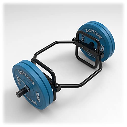 VEITEOX FTY Hex Barbell Trap Bar 2 Inch Plates Double Sided Hex Trap Bar