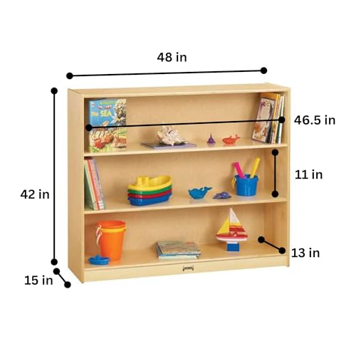 Jonti-Craft Mega Mobile Straight-Shelf Yellow