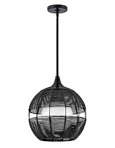 Hinkley Maddox Outdoor Large Bohemian Orb Pendant Light Black