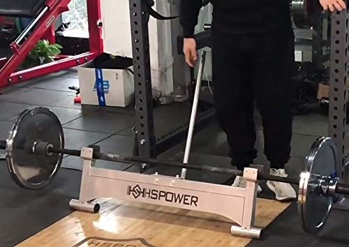 CKIDS Barbell Deadlift Bar Jack Double Grooved - Olympic Weight Plates Load & Unload