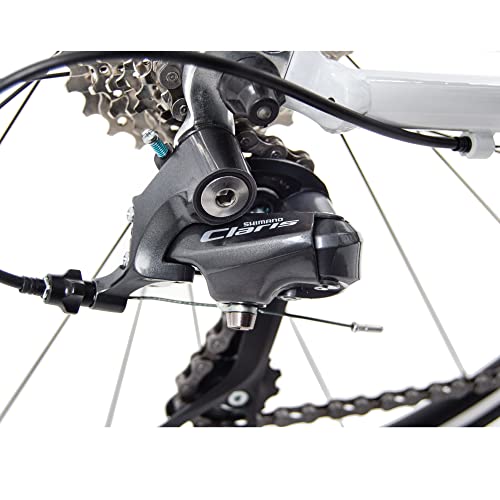 Tommaso Imola - Sport Bike Performance Aluminum Road Bike, Shimano Claris 24 Speeds Road Bicycle - White
