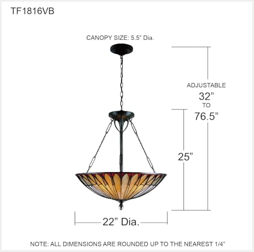 Quoizel Alahambre 4-Light Vintage Bronze Pendant Light