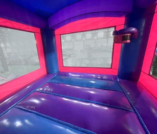 Pogo Bounce House Deluxe Pink Inflatable Bounce House with Slide and Water Pool