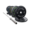 IFAST Home Gym 230LB Olympic Weight Set with 7Ft Barbell Bar