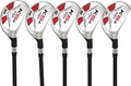 Majek Senior Men’s Golf All Hybrid Partial Set Black