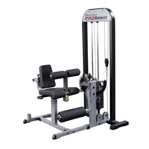 Body-Solid Leg Extension and Curl Machine with 310 lb Weight Stack Grey/Black