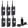 Motorola Solutions DTR700 Digital 2-Way Radio 6-Pack Black