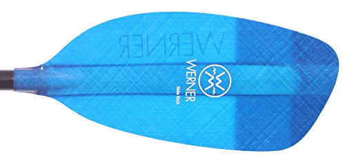 Werner Paddles Whitewater Kayak Paddle Fiberglass Translucent Blue