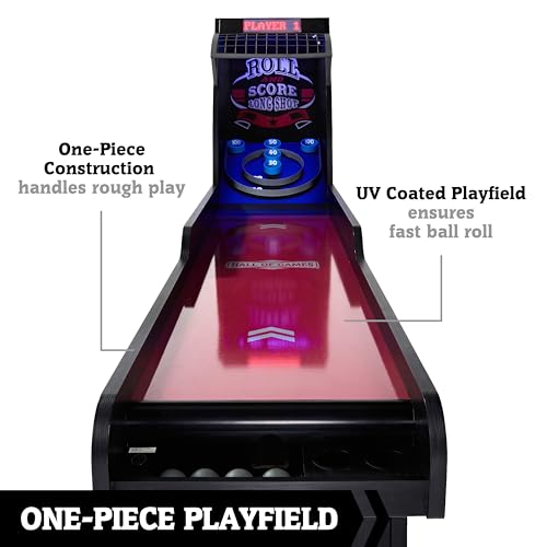 Hall of Games 130 Inch Premium Roll and Score Game Burgundy/Black