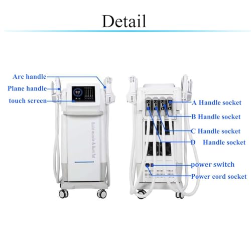 SCAUA Body Massager Beauty Machine for Abdomen Buttock Upper Arm Thigh Gym Equipment White