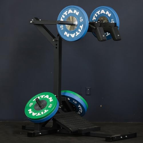 Titan Fitness 4-in-1 Squat & Leg Press Machine Black