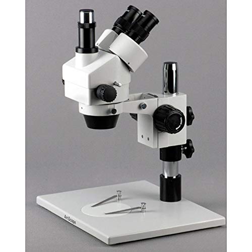 AmScope Digital Trinocular Stereo Zoom Microscope 3.5X-90X White